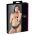Cottelli - majtki damskie otwarte - koronka kokardka - czarne - L
