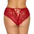 Cottelli - figi z otworem - koronka - czerwone - XL