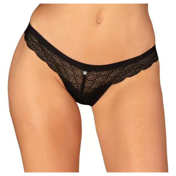 Obsessive Chemeris - stringi damskie - koronka - czarne