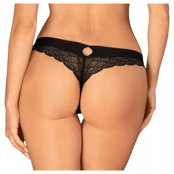 Obsessive Chemeris - stringi damskie - koronka - czarne