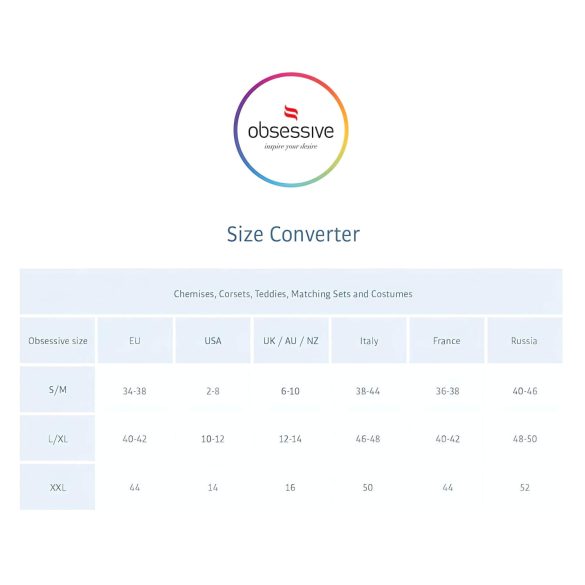 Obsessive - stringi damskie - wzór kwiatowy tulipan - czarne