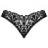 Obsessive Donna Dream - koronka otwarta stringi (czarne) - M/L