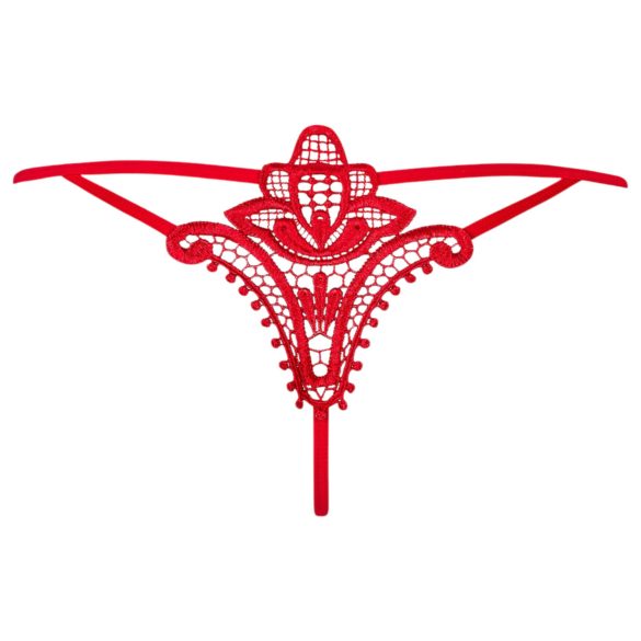 Obsessive Luiza - stringi tulipanowe (czerwone)