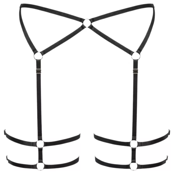 Cottelli - stringi damskie - cienki krój - czarne