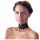 Cottelli - Szeroki, sznurowany koronkowy choker (czarny)