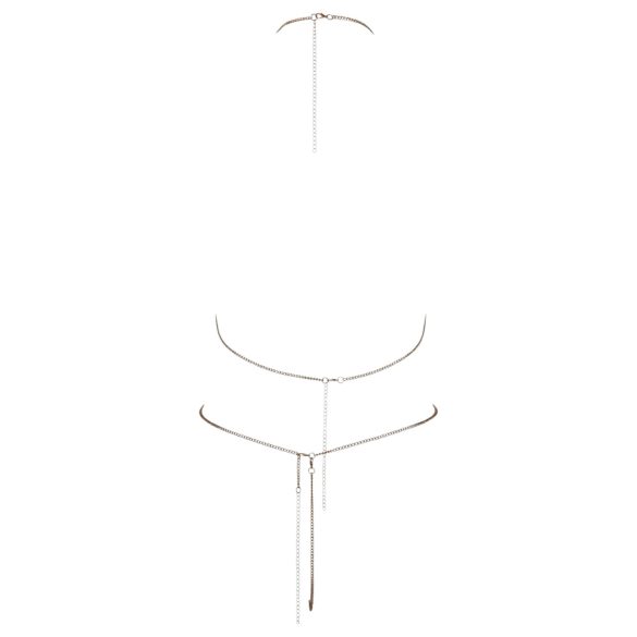 Cottelli - bikini z łańcuszka i cyrkonii - srebrny