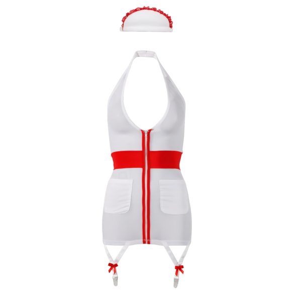 Cottelli - kostium pielęgniarki z pasem do pończoch - M