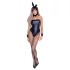 Cottelli Bunny - kostium króliczka - błyszczący, seksowny, 5 elementów - M