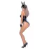 Cottelli Bunny - kostium króliczka - błyszczący, seksowny, 5 elementów - M