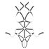 Bad Kitty – czarne body harness - L