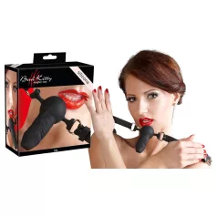 Bad Kitty - kaganiec z silikonowym dildo - silikon - czarny