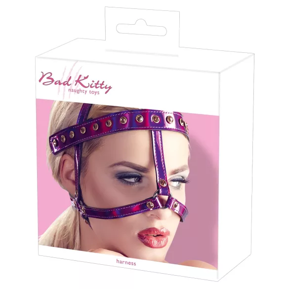 Bad Kitty - różowa opaska z cyrkoniami