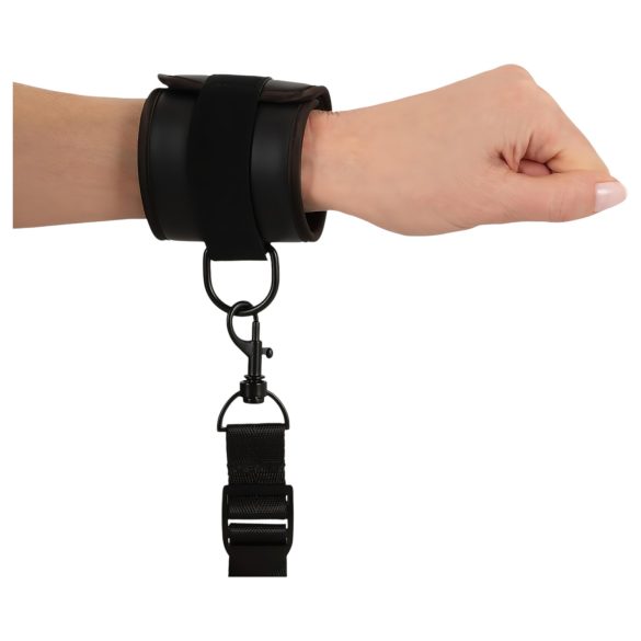 Vegan Fetish - zestaw do krępowania do łóżka - czarny