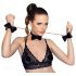 Bad Kitty - zestaw bondage 7-cz., czarno-złoty w torbie