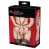 Bad Kitty - czerwony body typu full-body harness - L/XL
