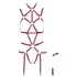 Bad Kitty - czerwony body typu full-body harness - L/XL