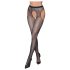 Cottelli Legwear - pończochy otwarte - błyszczące - czarne S-L