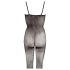 NO:XQSE - Bodystocking z wzorem po bokach - czarny - 2XL/3XL
