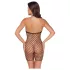 Cottelli - body siateczkowe z otwartym krokiem - czarny - S/L