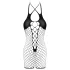 Cottelli - body siateczkowe z otwartym krokiem - czarny - S/L