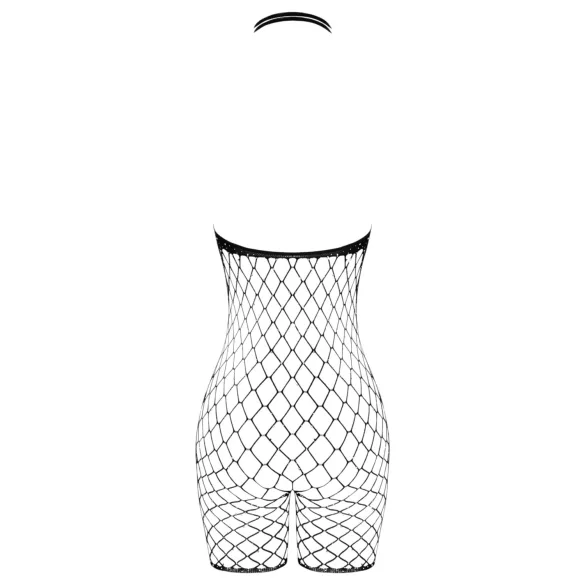 Cottelli - body siateczkowe z otwartym krokiem - czarny - S/L