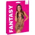 Cottelli - body siateczkowe z otwartym krokiem - czarny - S/L