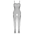 Cottelli Fantasy - siateczkowy bodystocking z wycięciami na biodrach, otwarty (czarny) - S-L