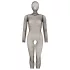 Cottelli Fantasy - ażurowe body‑siatka z maską i otwartym krokiem (czarne) - S-L