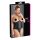 Cottelli Plus Size - czarny satynowy gorset - 2XL