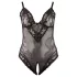 Cottelli Plus Size - body koronkowe - czarne