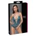 Cottelli - koronkowe body z otworem, zielone - XL