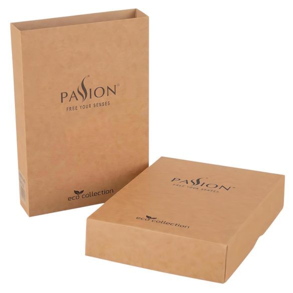 Passion Eco Zinnia - koronkowe body (czarne) - L/XL