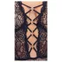 Cottelli Curves Plus Size - body damskie przezroczyste wzorzyste - czarne - 90D/XL