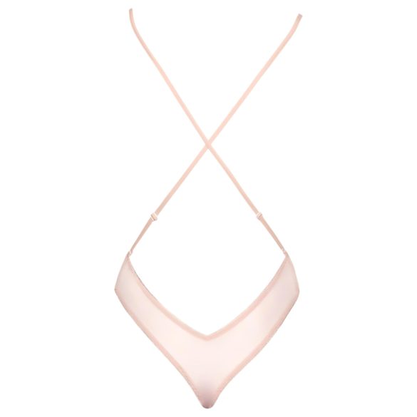 Kissable - body koronkowe - różowy - L/XL