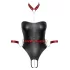 Cottelli Bondage - body z kajdankami na ręce - błyszczące - czarne