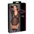 Cottelli Curves - przezroczyste body (czarne) - 2XL