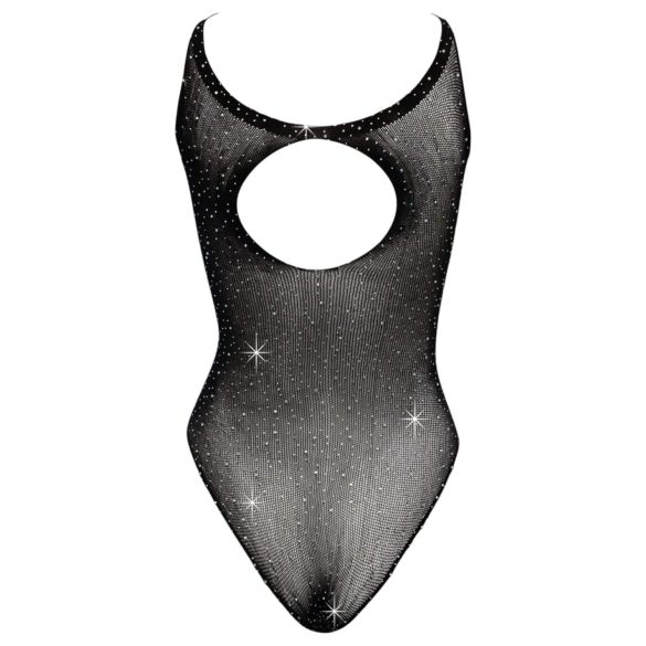 Cottelli - body z cyrkoniami - czarne - S-L