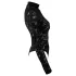 Cottelli - koronkowe body z długim rękawem (czarne) - S - M