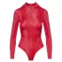 Cottelli - body damskie - wzór wężowej skóry - czerwony - L