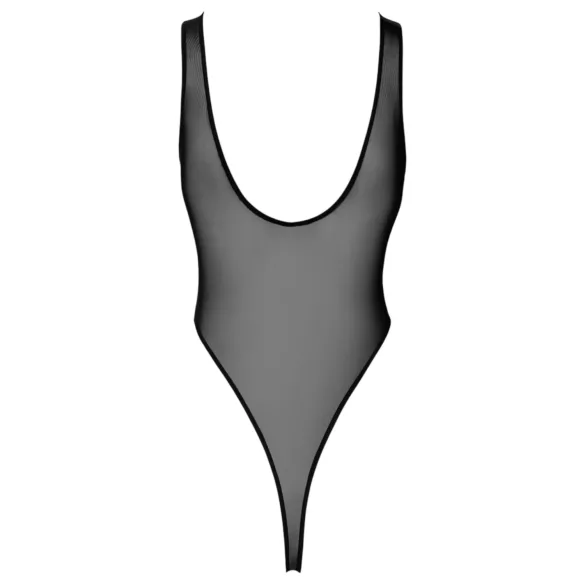 Noir - przejrzyste body (czarne) - L