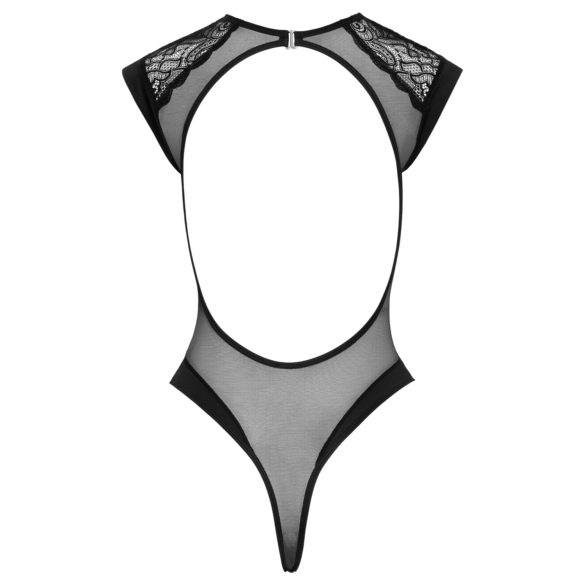 Cottelli - body koronkowe przezroczyste - czarne