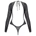Cottelli - pasiasty, srebrzysty body (czarny) - S-L