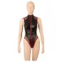 Cottelli - siateczkowe body z zamkiem (czarne)