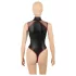 Cottelli - siateczkowe body z zamkiem (czarne)