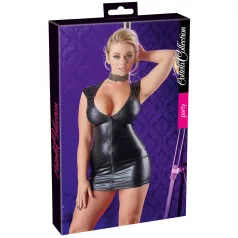   Cottelli - sukienka imprezowa bez rękawów - błyszcząca - czarna