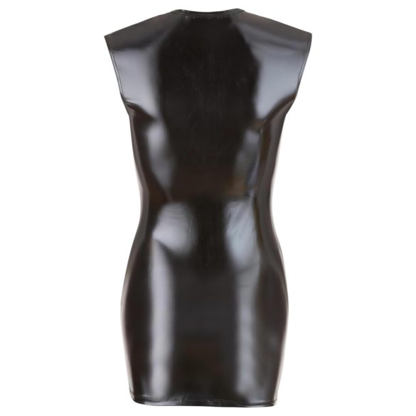 Cottelli - sukienka imprezowa bez rękawów - błyszcząca - czarna - XL