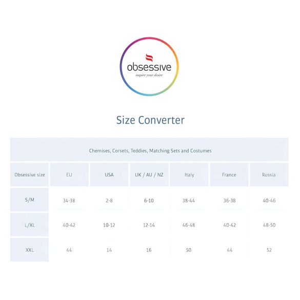 Obsessive - przezroczysta mini sukienka i stringi - czarna