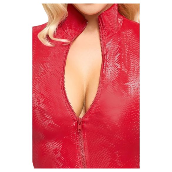 Cottelli - sukienka mini z motywem węża - czerwona - M