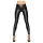 Noir - legginsy damskie - długie, błyszczące - czarne - L