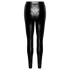 Noir - legginsy damskie - błyszczące - czarne - L